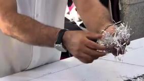 دوخت لباس با ظروف یکبار مصرف