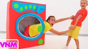 برنامه کودک ولاد و نیکی | ماشین لباسشویی | برنامه کودک جدید