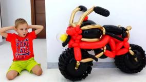 ولاد-ولاد و نیکی جدیدچالش موتور سواری برنامه کودک ولاد و نیکی ولاد نیکیتا طولانی