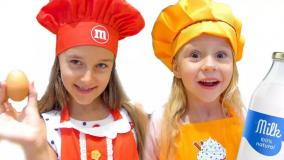 ناستیا و بابایی جدید / چالش آشپزی کودکانه / ناستیا و استیسی / ناستیا شو/ ناستیا