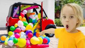 ولاد و نیکی طولانی یک ساعته - بادکنک بازی کریس و مایکل - ماجرای خنده دار کودکانه