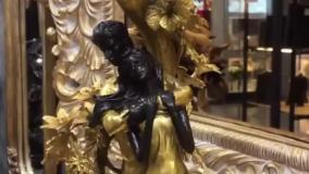 کد9062kh.درختی مجسمه برنز عروس وداماد پرکار.ارتفاع۶۸سانت و عرض۳۸سانت.قیمت۳۱.۸۰۰.۰۰۰تومان