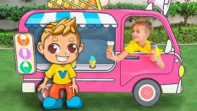 ولاد و نیکی - برنامه کودک - کریس و اتوبوس بازی - کارتون کودک