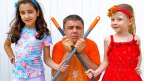 ناستیا - برنامه کودک - بازی و سورپرایز پدر - کارتون کودک نآستیآ - استیسی