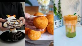 آشپزیه انواعه کیک دسر و پنکیک و نوشیدنی