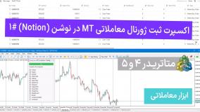 اکسپرت ثبت ژورنال معاملاتی MT در نوشتن (Notion) #1 - تریدیاب