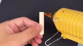 کاردستی صندلی چوبی زیبا