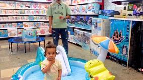 استخر بادی سرسره دار طرح تمساح اینتکس