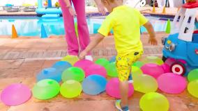 ولاد-ولاد و نیکی جدید ولاد و نیکیتا برنامه کودک ولاد و نیکی ماشین و چالش بادکنک