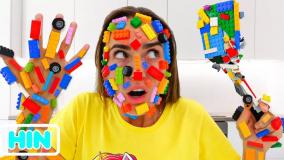 ولاد و نیکی طولانی-چالش خنده دار آهنربا-کارتون ولاد ونیکی جدید-برنامه کودک ولاد