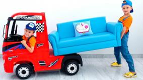 ولاد و نیکی -برنامه کودک - ماشین بازی با بابا - سرگرمی کودک تفریحی