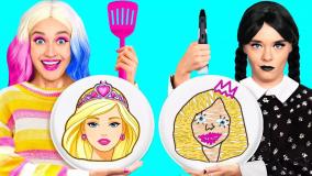 چالش غذا خوری اسمر | چالش ساخت بستنی |چالش غذایی طولانی  |سرگرمی مولتی دو بانوان