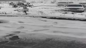 پاییز با برف ۲۰ سانتی‌متری در این منطقه آغاز شد!