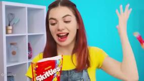 چالش غذا خوری اسمر/ چالش غذایی دونا/ چالش خوراکی/ چالش پیتزا / بانوان و سرگرمی