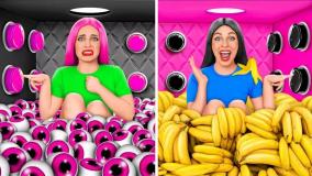 چالش غذایی | چالش غذا خوری | چالش خوردن | چالش کیک صورتی | چالش سرگرمی بانوان