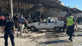 تصاویر تازه از انفجار در میدان میوه و تره‌بار دمـره آنتالیا؛ یک کشته و سه زخمی!