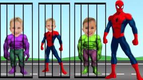 ولاد و نیکی برترین ابرقهرمانان - ابرقهرمانان - هالک - مردعنکبوتی - برنامه کودک