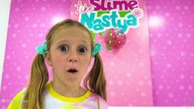 برنامه کودک ناستیا - چالش مکعب های رنگی بامزه و اسلایم - سرگرمی کودک