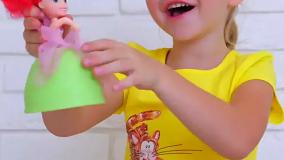 ماجراهای ناستیا و بابایی - قسمت 121 - بازی پرنسس ناستیا با عروسک های جدید