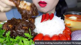 چالش فود آسمر ❤مرغ و برنج ❤ کپی ازاد