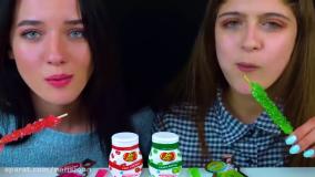 چالش فود اسمر خوردن چیزای سبز و قرمز