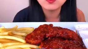 چالش فود اسمر سوخاری/چالش غذا خوردن