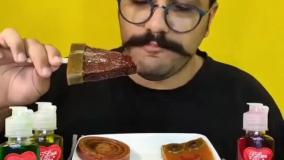 چالش فود آسمر / ویدئو جدید / موکبانگ ایرانی خوردن لواشک و آلوچه