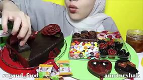 چالش فود آسمر / ویدئو جدید / سوگندفود خوردن لواشک و پاستیل