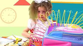 کارتون دخترانه جدید | کارتون دخترانه آیوا و مامان | کارتون دخترانه در مدرسه