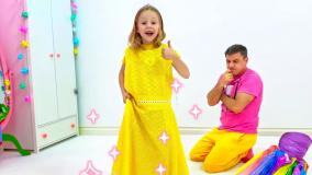 برنامه کودک ناستیا و بابایی جدید | ناستیا و بابایی بابا رو اذیت میکنه