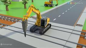 کارتون ماشین بازی ، ماشین اسباب بازی ها ، ماشین پلیس ، بیل مکانیکی ، کامیون