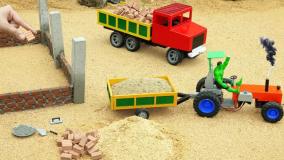 کارتون ماشین بازی هالک در مزرعه با تراکتور اسباب بازی : برنامه کودک ماشین بازی