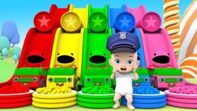 کارتون توپ رنگی و ماشین‌ های رنگی رنگی برای کوچولو ها _ ماشین بازی طولانی