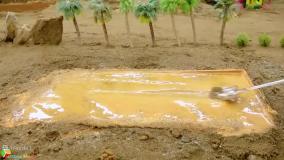 ماشین بازی کودک - ساخت دوش برای گاو - تامین آب استخر برای گاو - ماشین بازی جدید