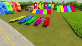 ماشین بازی کودکانه - کارتون ماشین ها و کامیون های اسباب بازی - سرگرمی کودکان