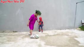 مردعنکبوتی نبرد و اسپایدرمن | نوزاد مرد عنکبوتی spiderman