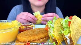 چالش غذا اسمر.تاکو و ناگت