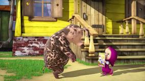 کارتون ماشا و آقا خرسه _ ماجرای نقاش شدن آقا خرسه ❤