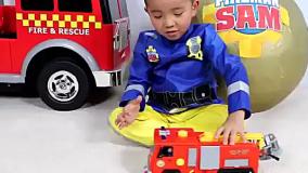 ماشین آتش نشانی اسباب بازی : ماشین بازی کودکانه : کارتون ماشین آتش نشانی