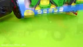 تراکتور و حیوانات در مزرعه / ماشین بازی کودکانه / اسباب بازی پسرانه