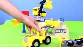 کارتون ماشین بازی کودکانه _ ساخت ماشین کامیون بزرگ
