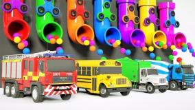 کارتون ماشین بازی کودکانه ، ماشین های بزرگ رنگی ، ماشین های بازی ، سرگرمی