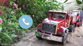 اسباب بازی کودکانه/ماشین بازی/حمل ماشین ها با تریلی/کامیون/تریلی/کمپرسی