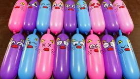 مخلوط کردن اسلایم واتر های رنگی - آموزش ساخت اسلایم - اسلایم بازی کودکانه