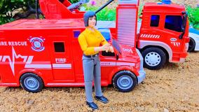 ماشین بازی کودکانه - کلیپ ماشین بازی - ماشین آتش نشانی - خاموش کردن آتش