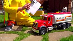 ماشین بازی کودکانه - ماشین‌های کامیون تریلی و پلیس - اسباب بازی کودک و نوجوان