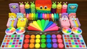 ساخت اسلایم باب اسفنجی / اسلایم اسمر / آموزش اسلایم کیوت / اسلایم بازی کودکانه