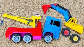 ماشین بازی کودکانه | کامیون _ اتوبوس _ جرثقيل | اسباب بازی ماشین