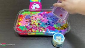 واتر اسلایم - اسلایم بازی-اسلایم رنگین کمان-اسلایم باحال-اسلایم بازی کودکانه