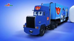 کارتون ماشین رنگی / آتش نشانی آشغالی / ماشین بازی کودکانه